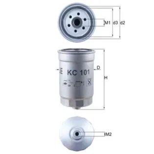 MAHLE KC101 Filtro combustible
