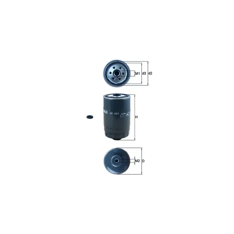 MAHLE KC503D Filtro combustible
