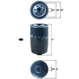 MAHLE KC503D Filtro combustible