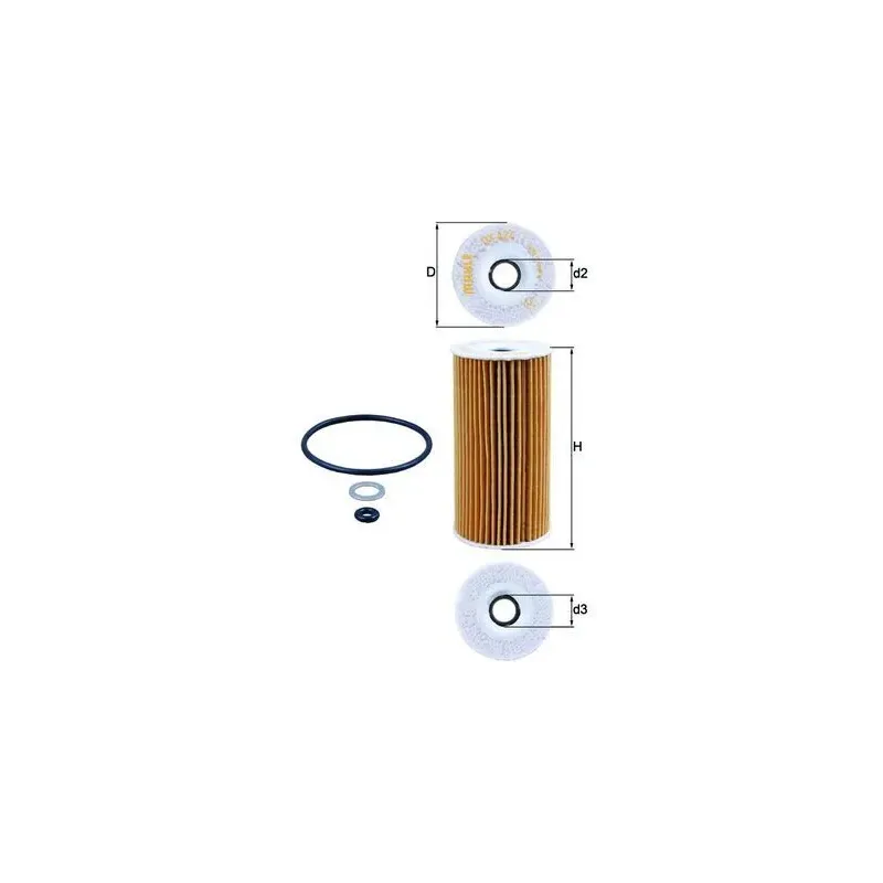 MAHLE OX424D Filtro de aceite