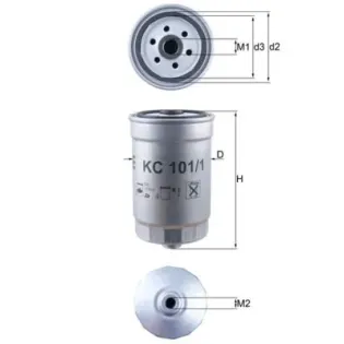 MAHLE KC101/1 Filtro combustible