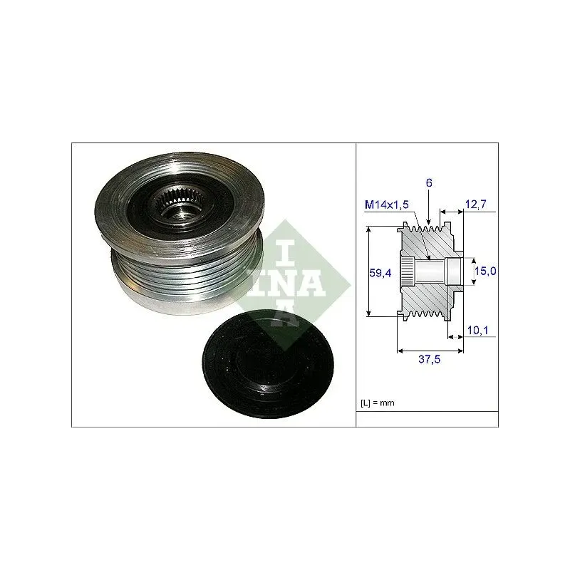 Schaeffler INA 535011010 Rueda libre alternador
