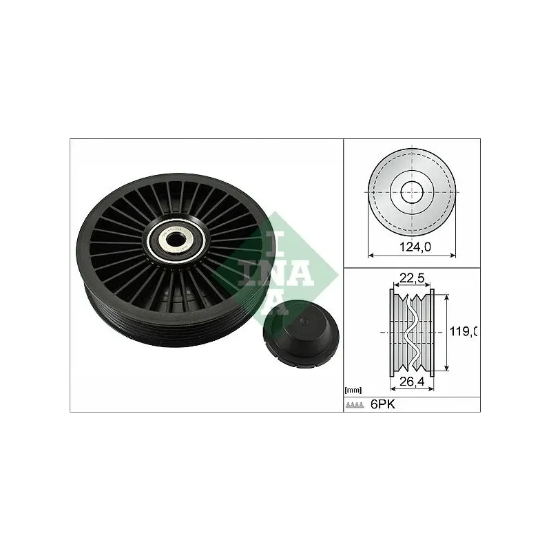 Schaeffler INA 532024210 Polea inversión/guía, correa poli V