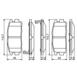 BOSCH 0986494251 Juego de pastillas de freno
