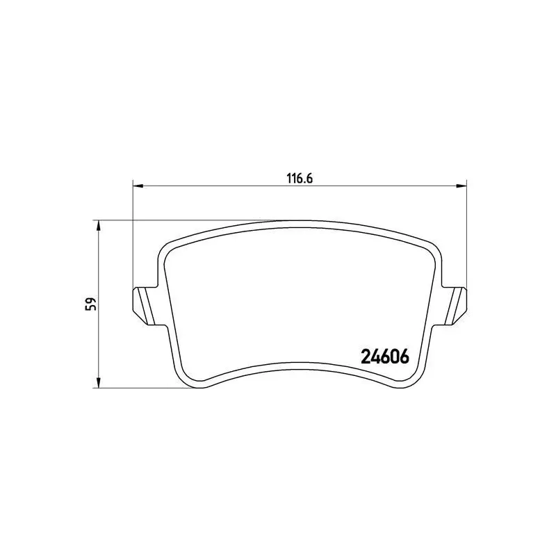 BREMBO P85100 Juego de pastillas de freno