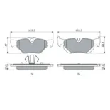 BOSCH 0986494272 Juego de pastillas de freno