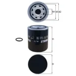 MAHLE AL12 Cartucho del secador de aire, sistema de aire comprimido
