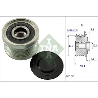 Schaeffler INA 535013410 Rueda libre alternador