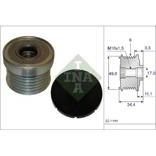 Schaeffler INA 535018310 Rueda libre alternador