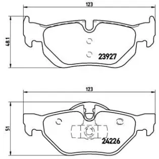BREMBO P06038 Juego de pastillas de freno