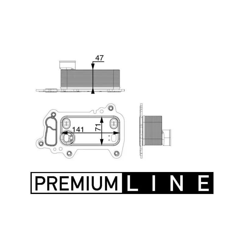 MAHLE CLC79000P Radiador de aceite, aceite motor