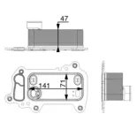 MAHLE CLC79000P Radiador de aceite, aceite motor