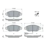 BOSCH 0986494704 Juego de pastillas de freno