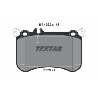 TEXTAR 2521901 Juego de pastillas de freno