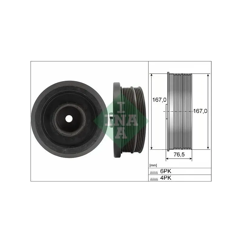 Schaeffler INA 544008210 Polea, cigüeñal