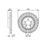 BOSCH 0986479D16 Disco de freno (Unidad)