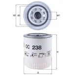 MAHLE OC238 Filtro de aceite