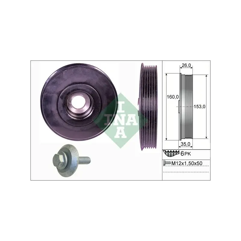 Schaeffler INA 544007920 Kit poleas, cigüeñal