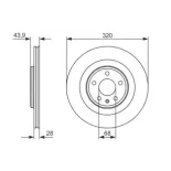 BOSCH 0986479552 Disco de freno (Unidad)