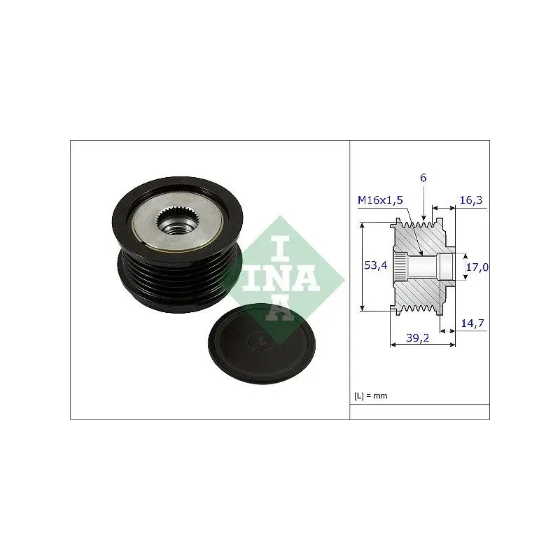 Schaeffler INA 535023610 Rueda libre alternador