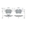 BOSCH 0986424860 Juego de pastillas de freno