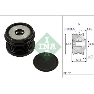Schaeffler INA 535023710 Rueda libre alternador