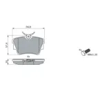 BOSCH 0986494040 Juego de pastillas de freno