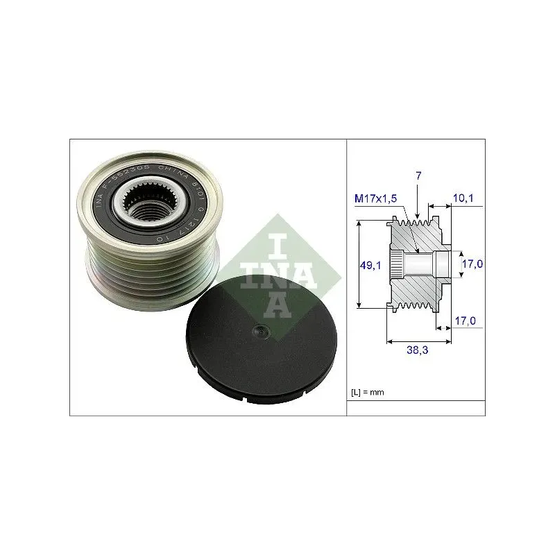 Schaeffler INA 535015310 Rueda libre alternador