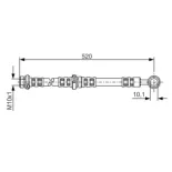 BOSCH 1987476768 Tubo flexible de frenos