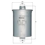 MAHLE KL204 Filtro combustible
