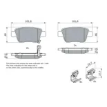 BOSCH 0986424798 Juego de pastillas de freno