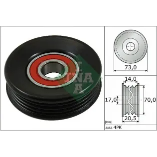 Schaeffler INA 531085310 Polea tensora, correa poli V