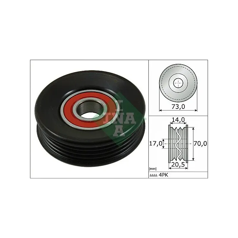 Schaeffler INA 531085310 Polea tensora, correa poli V