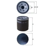 MAHLE OC996 Filtro de aceite