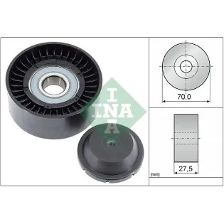Schaeffler INA 532061010 Polea inversión/guía, correa poli V