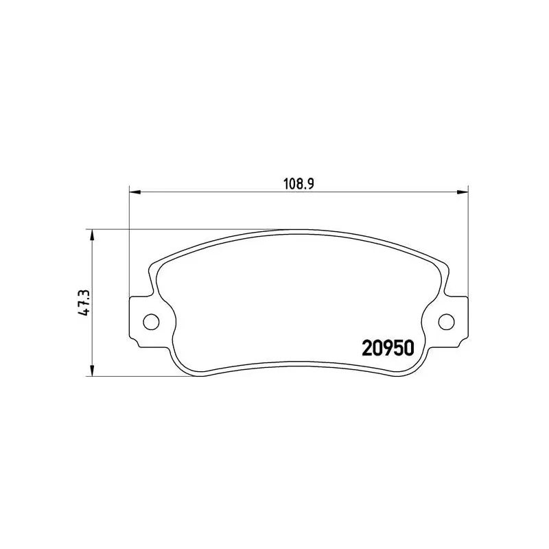 BREMBO P23021 Juego de pastillas de freno