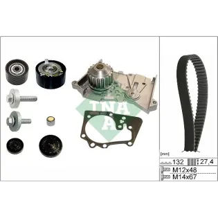Schaeffler INA 530063930 Bomba de agua + kit correa distribución