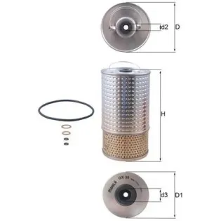 MAHLE OX38D Filtro de aceite