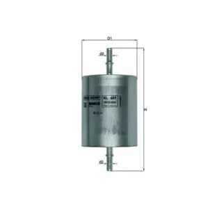 MAHLE KL409 Filtro combustible