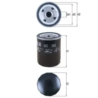 MAHLE OC93 Filtro de aceite