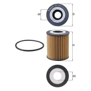 MAHLE OX1237D Filtro de aceite
