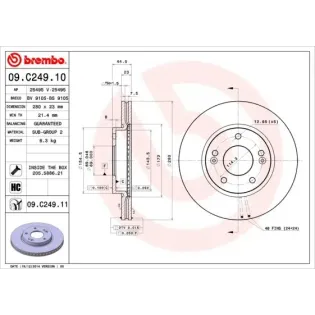 AP 25495V Disco de freno