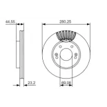 BOSCH 0986479A12 Disco de freno (Unidad)