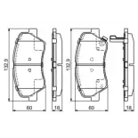 BOSCH 0986494691 Juego de pastillas de freno