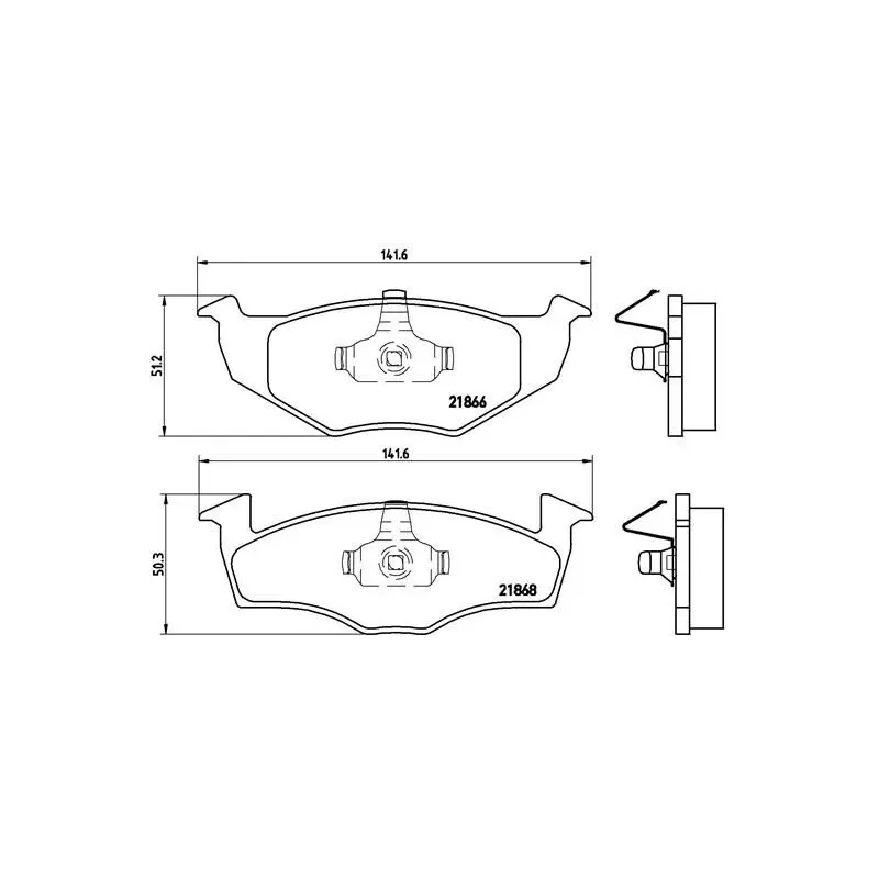 BREMBO P85025 Juego de pastillas de freno