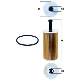 MAHLE OX193D Filtro de aceite