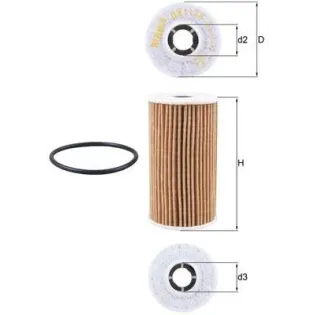 MAHLE OX1138D Filtro de aceite