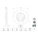 BOSCH 0986479F05 Disco de freno