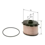 BOSCH 1457431703 Filtro combustible