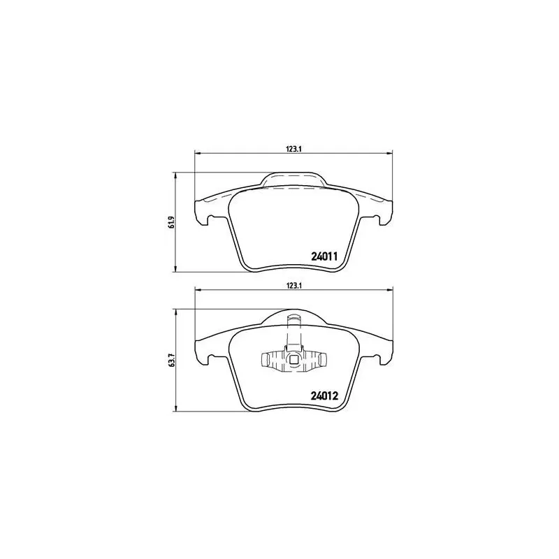 BREMBO P86019 Juego de pastillas de freno